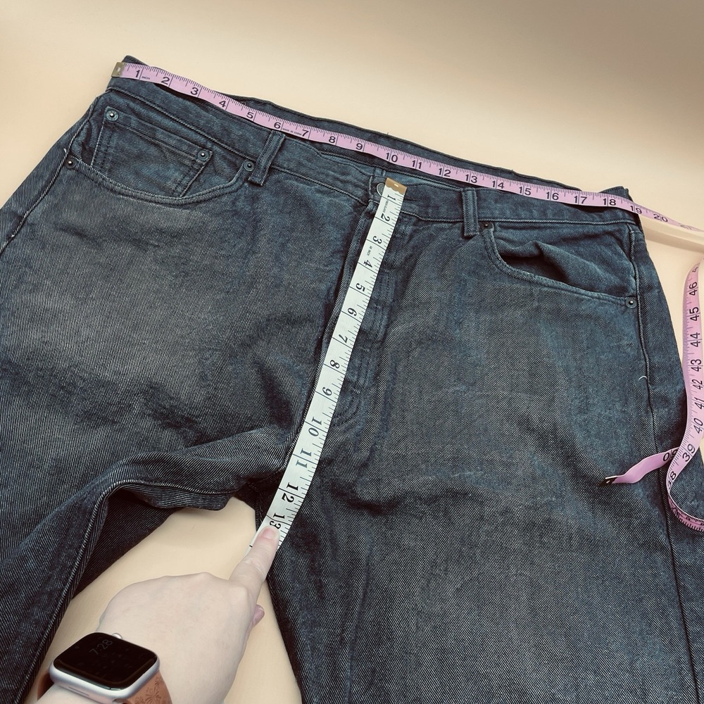 Levis 501 Jeans Size 40x30 (38 X 29) Gray Button Fly Straight Denim Pants - Picture 6 of 10